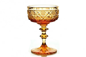 Crystal vase for ice cream or dessert "Gourmet" (amber)