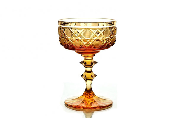 Crystal vase for ice cream or dessert "Gourmet" (amber)