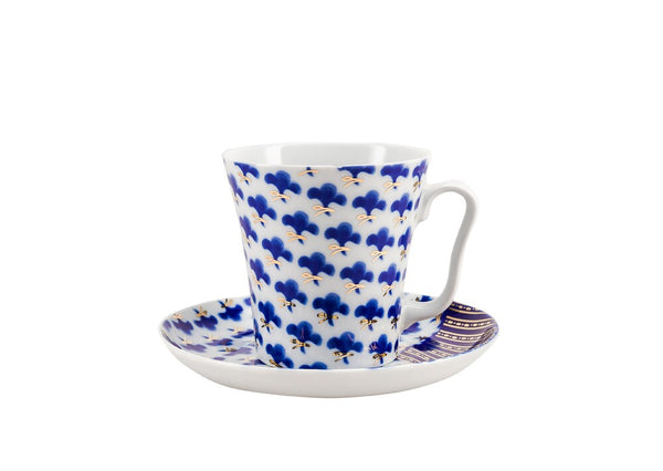 TEA CUP AND SAUCER "OKINAVA" 360ML, FIGURE FORM "LENINGRADSKIY 2"