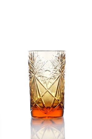 Set of 6 crystal glasses drawing "Maltsovsky" (amber)