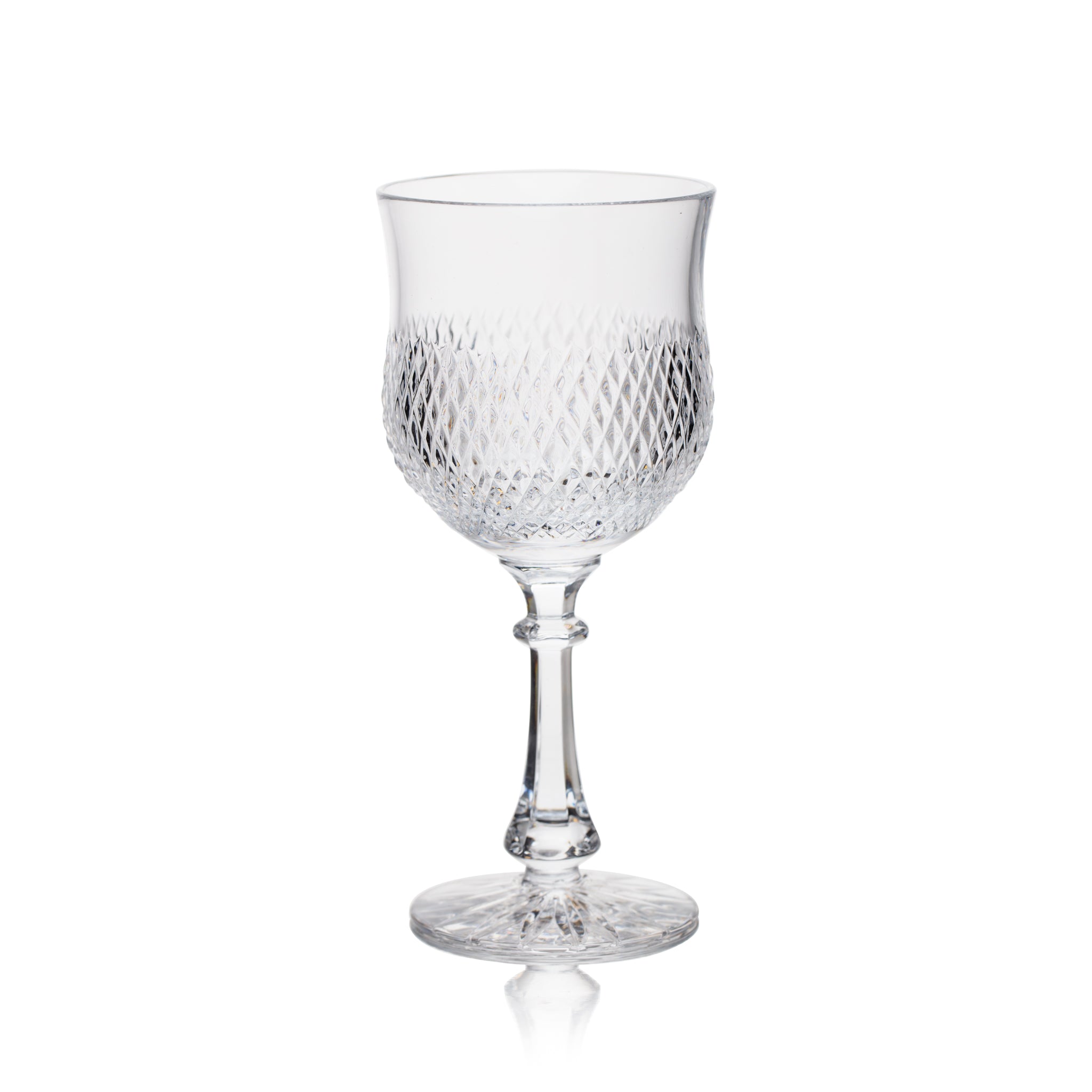 Set of 6 crystal glasses "Tulip" (colorless)