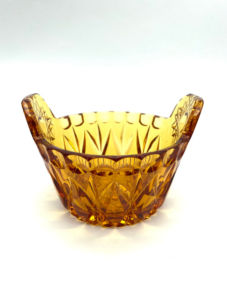 Crystal bowl "Ushat" Amber color