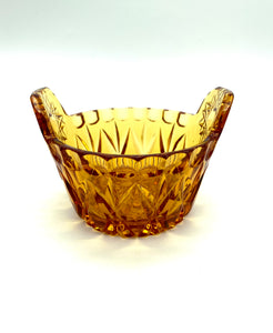 Crystal bowl "Ushat" Amber color