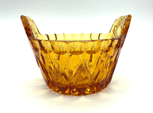 Crystal bowl "Ushat" Amber color