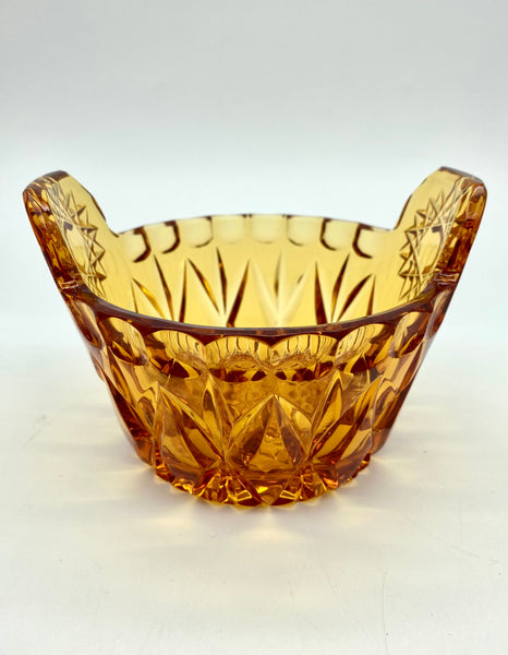 Crystal bowl "Ushat" Amber color